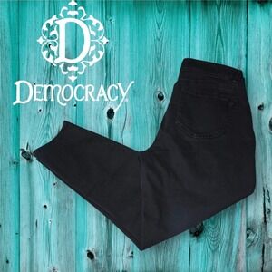 Democracy "Ab" Technology Crop Ankle Skinny Jeans Black Wash 14‎